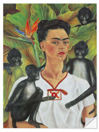 Sisustustarra Self-portrait with monkey, 1943