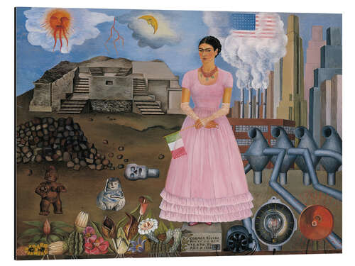 Stampa su alluminio Self-portrait on the border of Mexico and the USA, 1932