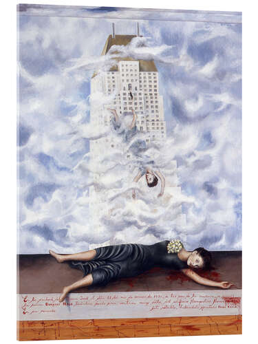 Acrylic print The Suicide of Dorothy Hale, 1939