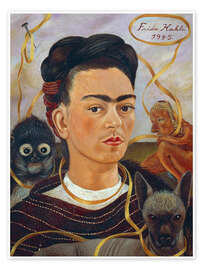 Poster Self-Portrait with Small Monkey, 1945 II