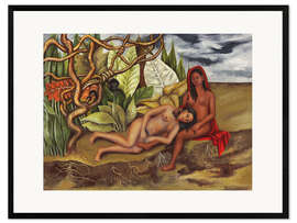 Ingelijste kunstdruk The Land Itself or Two Naked in the Jungle, 1939