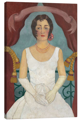 Canvas print Portrait of a Lady in White, 1929