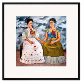 Framed art print The Two Fridas, 1939 - Frida Kahlo