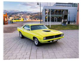 Akrylbilde 1970 Plymouth Cuda Hardtop Coupé I - American Cars 1920 - 2020