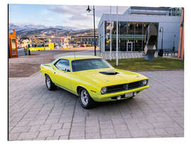 Tableau en aluminium 1970 Plymouth Cuda Hardtop Coupé I - American Cars 1920 - 2020