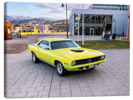 Obraz na płótnie 1970 Plymouth Cuda Hardtop Coupé I - American Cars 1920 - 2020
