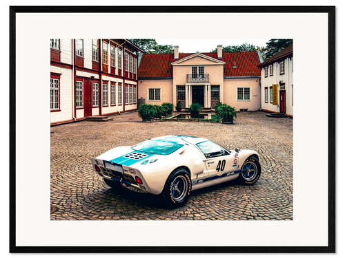 Gerahmter Kunstdruck 1968 Ford GT 40 MK1 Replika Coupé II