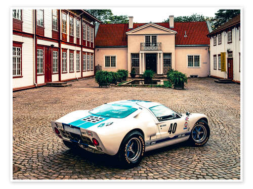 Poster 1968 Ford GT 40 MK1 Replika Coupé II