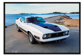 Gerahmter Kunstdruck 1973 Ford Mustang Mach1 Fastback Coupé I