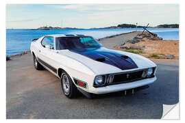 Wandsticker 1973 Ford Mustang Mach1 Fastback Coupé I