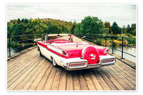 Poster 1957 Mercury Monterey Convertible II