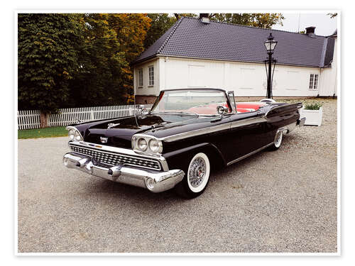 Poster 1959 Ford Galaxie Skyliner Convertible I