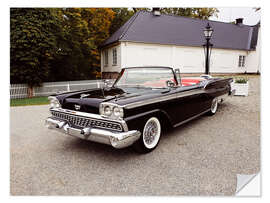 Wandsticker 1959 Ford Galaxie Skyliner Convertible I