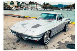 Akrylglastavla 1963 Chevrolet Corvette Stingray Sport Coupé, Split Window I