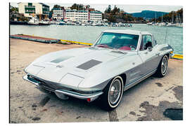 Magnettafel 1963 Chevrolet Corvette Stingray Sport Coupé, Split Window I
