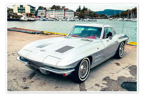 Póster 1963 Chevrolet Corvette Stingray Sport Coupé, Split Window I