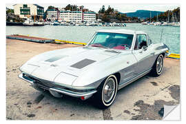 Wandsticker 1963 Chevrolet Corvette Stingray Sport Coupé, Split Window I