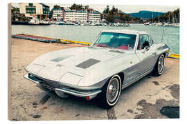 Cuadro de madera 1963 Chevrolet Corvette Stingray Sport Coupé, Split Window I