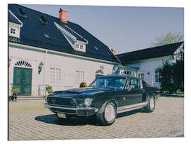 Tableau en aluminium 1968 Ford Shelby Cobra GT 500KR Fastback Coupé I - American Cars 1920 - 2020