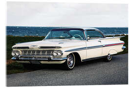 Quadro em acrílico 1959 Chevrolet Impala Hardtop Coupé I