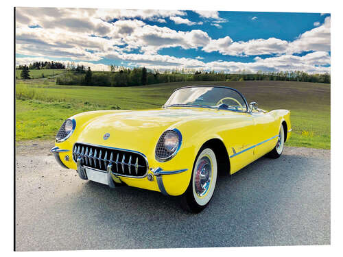 Tableau en aluminium 1955 Chevrolet Corvette Convertible I