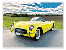 Poster 1955 Chevrolet Corvette Convertible I