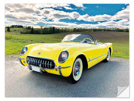 Sticker mural 1955 Chevrolet Corvette Convertible I