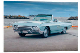 Akrylbilde 1963 Ford Thunderbird Sports Roadster Convertible I - American Cars 1920 - 2020