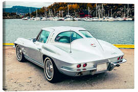 Leinwandbild 1963 Chevrolet Corvette Stingray Sport Coupé, Split Window II - American Cars 1920 - 2020