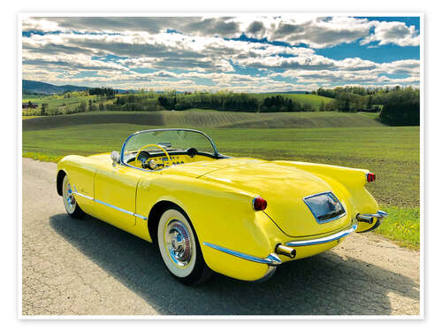 Poster 1955 Chevrolet Corvette Convertible II