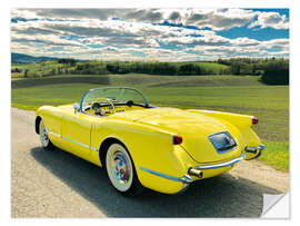 Sticker mural 1955 Chevrolet Corvette Convertible II