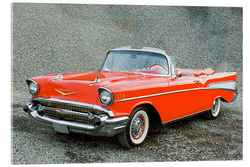 Acrylic print 1957 Chevrolet Bel Air Convertible I