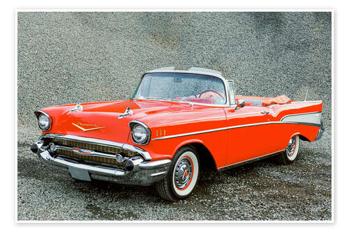 Poster 1957 Chevrolet Bel Air Convertible I