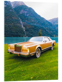 Obraz na szkle akrylowym 1978 Lincoln Continental Mark V Diamond Jubilee Edition I - American Cars 1920 - 2020