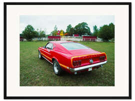 Gerahmter Kunstdruck 1969 Ford Mustang Mach1 Coupé II