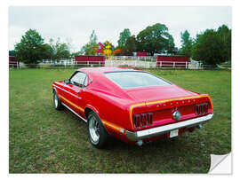 Wandsticker 1969 Ford Mustang Mach1 Coupé II