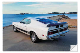 Wandsticker 1973 Ford Mustang Mach1 Fastback Coupé II