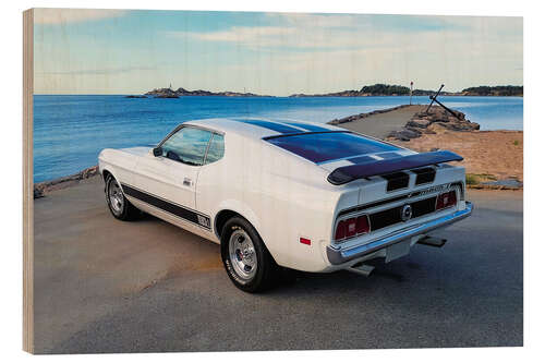 Holzbild 1973 Ford Mustang Mach1 Fastback Coupé II