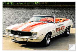 Wandsticker 1969 Chevrolet Camaro Z11 Pace Car convertible I