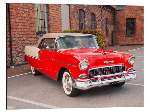 Tableau en aluminium 1955 Chevrolet Bel Air Convertible I