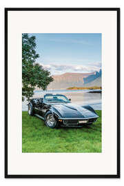 Gerahmter Kunstdruck 1971 Chevrolet Corvette C3 Cabrio I