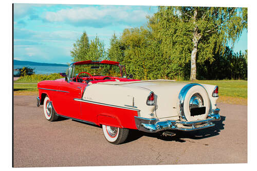 Tableau en aluminium 1955 Chevrolet Bel Air Convertible IV