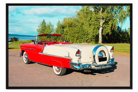 Gerahmter Kunstdruck 1955 Chevrolet Bel Air Convertible IV