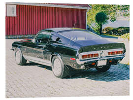 Akrylbilde 1968 Ford Shelby Cobra GT 500KR Fastback Coupé II - American Cars 1920 - 2020