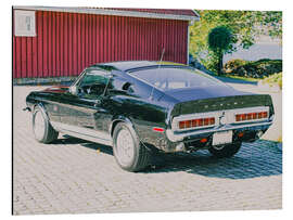 Tableau en aluminium 1968 Ford Shelby Cobra GT 500KR Fastback Coupé II - American Cars 1920 - 2020