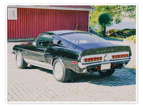 Plakat 1968 Ford Shelby Cobra GT 500KR Fastback Coupé II