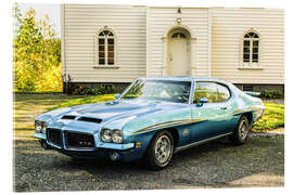 Akrylbilde 1971 Pontiac GTO The Judge Clone I - American Cars 1920 - 2020