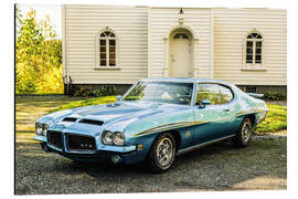 Tableau en aluminium 1971 Pontiac GTO The Judge Clone I - American Cars 1920 - 2020