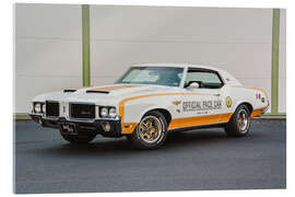 Stampa su vetro acrilico 1972 Oldsmobile Cutlass Hurst Pace Car Hardtop Coupé I - American Cars 1920 - 2020