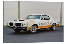 Tableau en aluminium 1972 Oldsmobile Cutlass Hurst Pace Car Hardtop Coupé I - American Cars 1920 - 2020